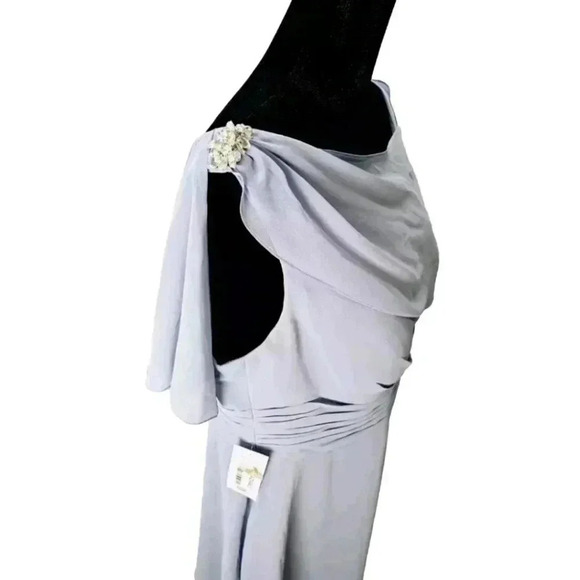 Azazie Keely Dress Dusty Blue Formal Dress - Picture 6 of 15